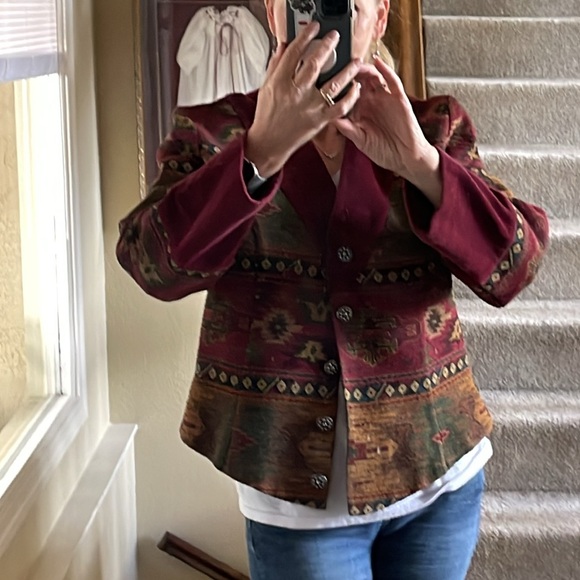 Vintage southwestern tapestry jacket - Picture 8 of 8